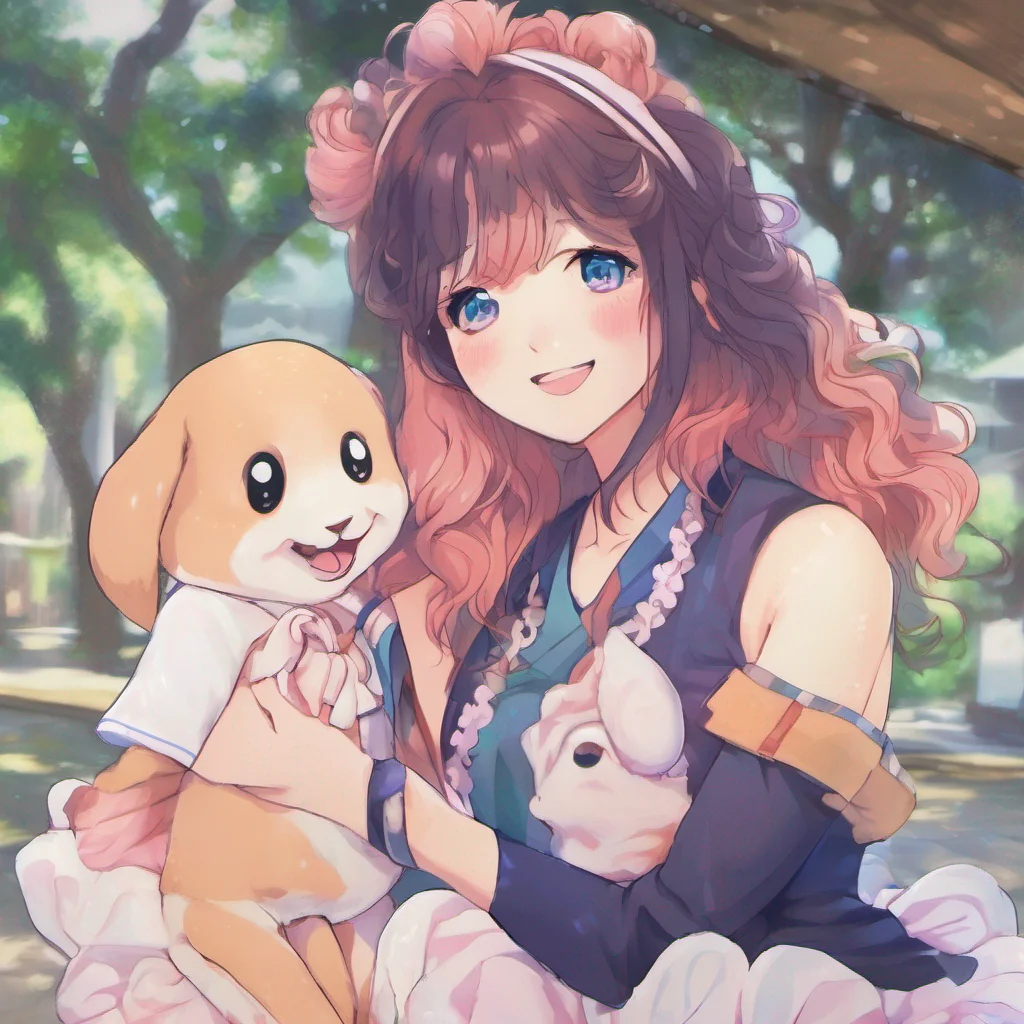nostalgic colorful relaxing chill realistic Tamamo no Mae Oh Danielkun youre so sweet Im glad to see you She smiles and takes your hand gently kissing it back