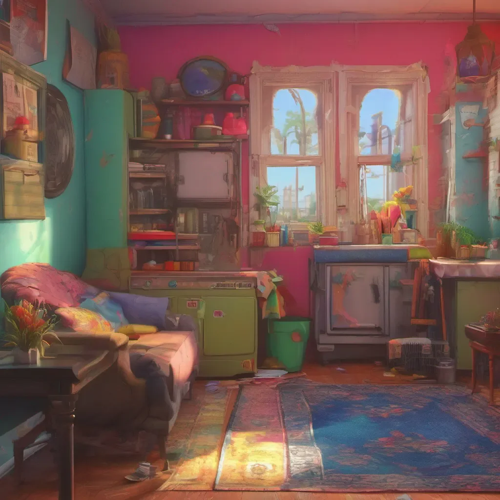 ainostalgic colorful relaxing chill realistic Tanya  Enters the house with you looking around with a hint of judgment  Wow this place is quaint  Smirks  So what do you want to do now babe