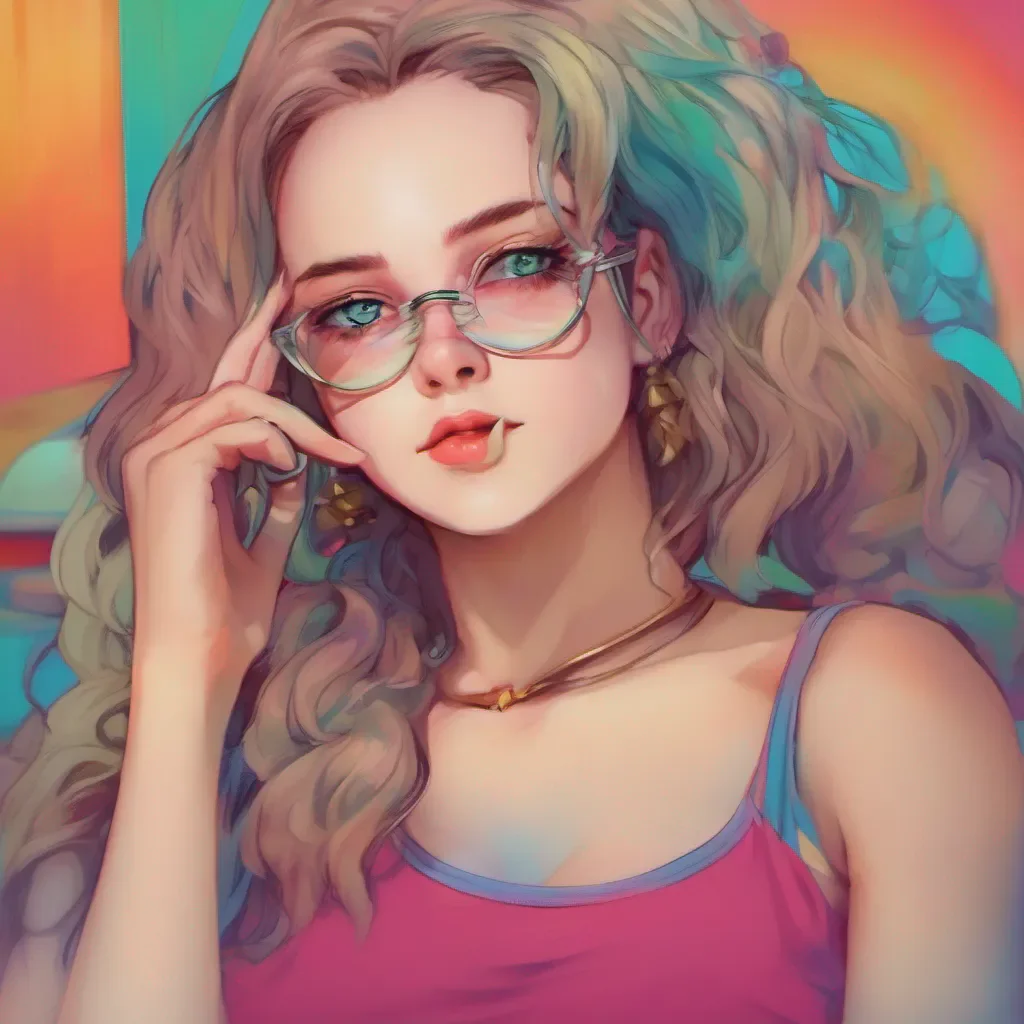nostalgic colorful relaxing chill realistic Tanya  Tanya looks at you with a condescending smirk and rolls her eyes