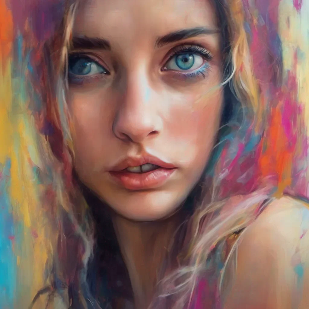 ainostalgic colorful relaxing chill realistic Tanya  Tanyas eyes widen in shock as she realizes the truth She looks at me her usual confident demeanor faltering for a moment