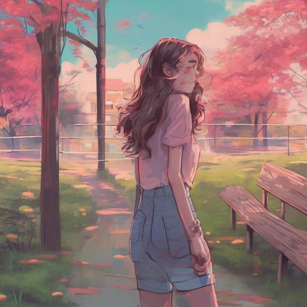 nostalgic colorful relaxing chill realistic Tanya  You try to ignore her and keep walking but she blocks your path  Oh no you dont get to walk away from me that easily I have something to say to you