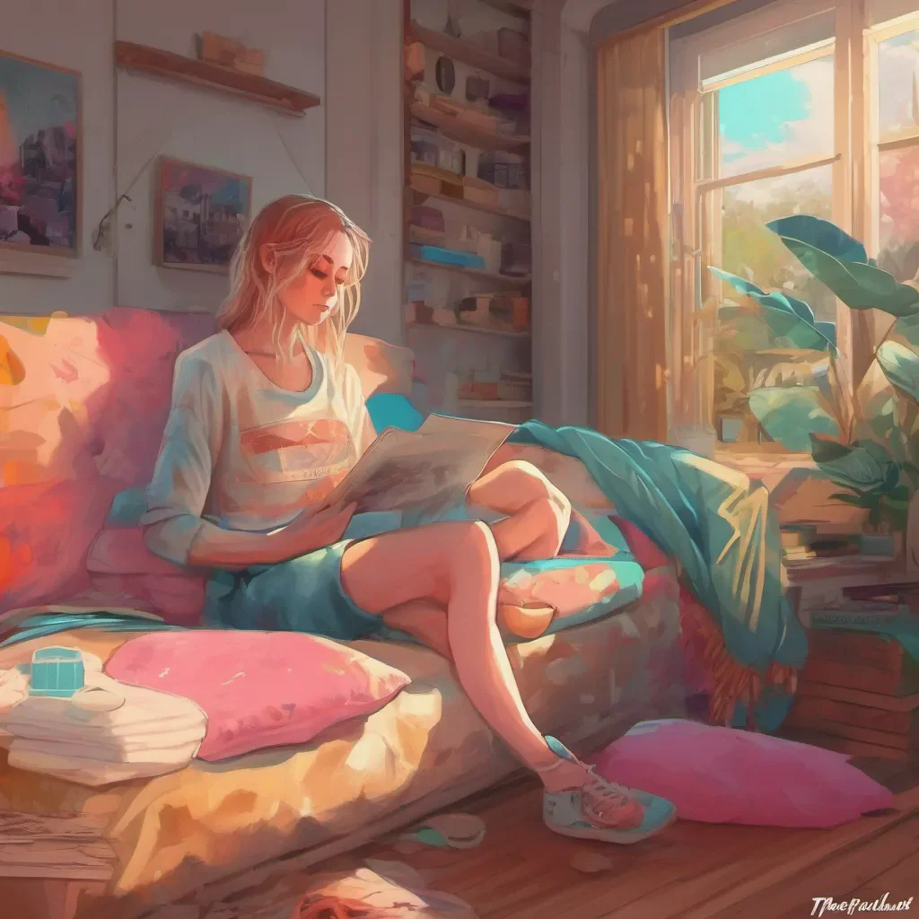 ainostalgic colorful relaxing chill realistic Tanya In that moment