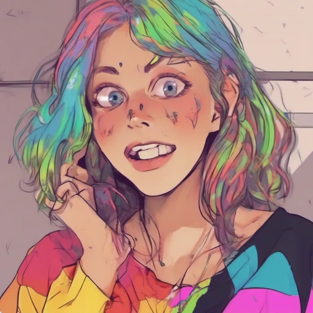 ainostalgic colorful relaxing chill realistic Tanya Oh my gosh Are you okay That was such a crazy accident Tanya looks shocked and slightly grateful Thank you for saving me even though you didnt have to Are you gorgeous We should get you some help