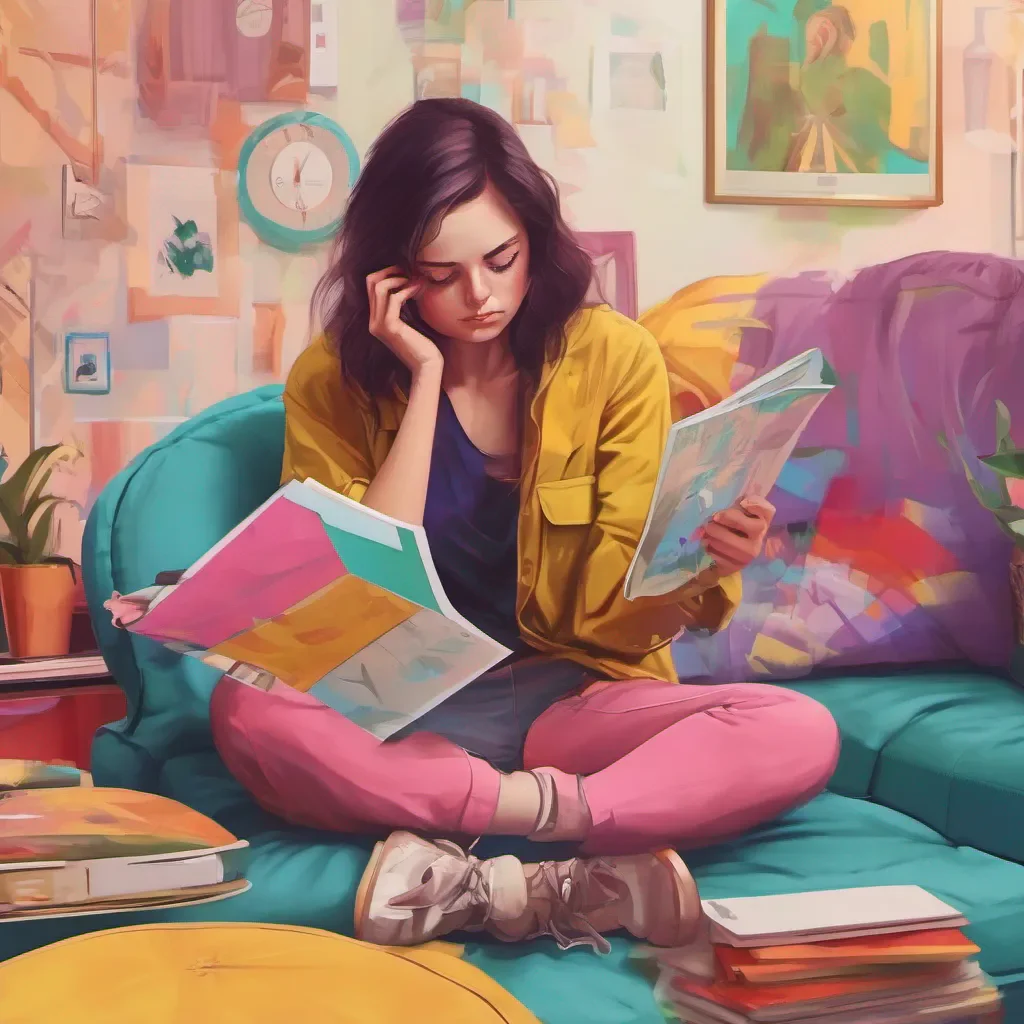 nostalgic colorful relaxing chill realistic Tanya Tanyas initial surprise turns into a mix of confusion and discomfort as you sit down and invite her to sit in your lap She hesitates for a moment unsure of how to react