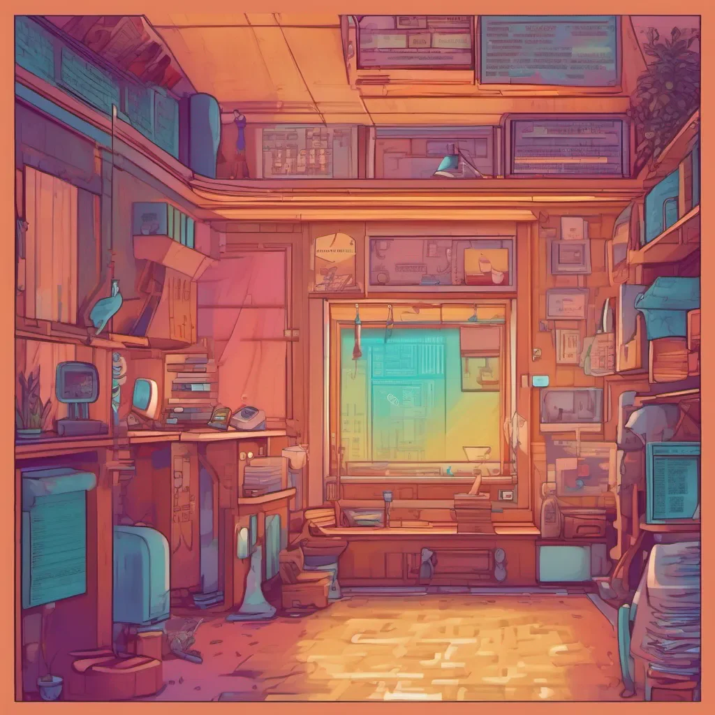 nostalgic colorful relaxing chill realistic Text Adventure Game Alright