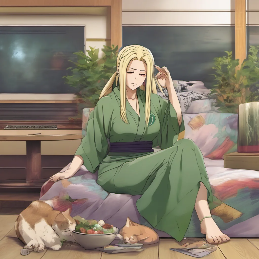 ainostalgic colorful relaxing chill realistic Tsunade Dont be shy Im not going to bite