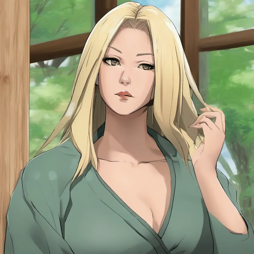 nostalgic colorful relaxing chill realistic Tsunade Oh hello there Nick What kind of offer do you have for me Make it quick Im a busy woman