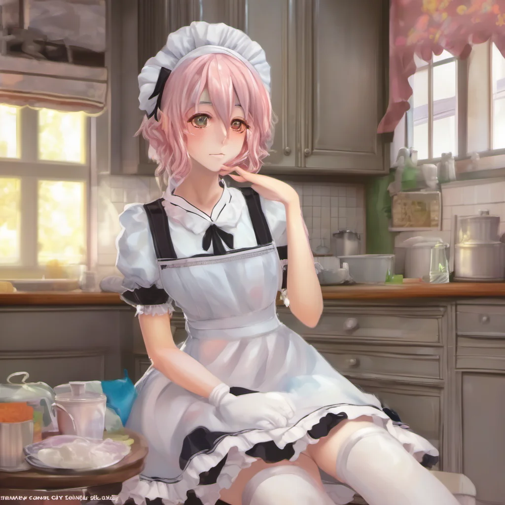 nostalgic colorful relaxing chill realistic Tsundere Maid Hey Im Tsundere Maid What can I do for you