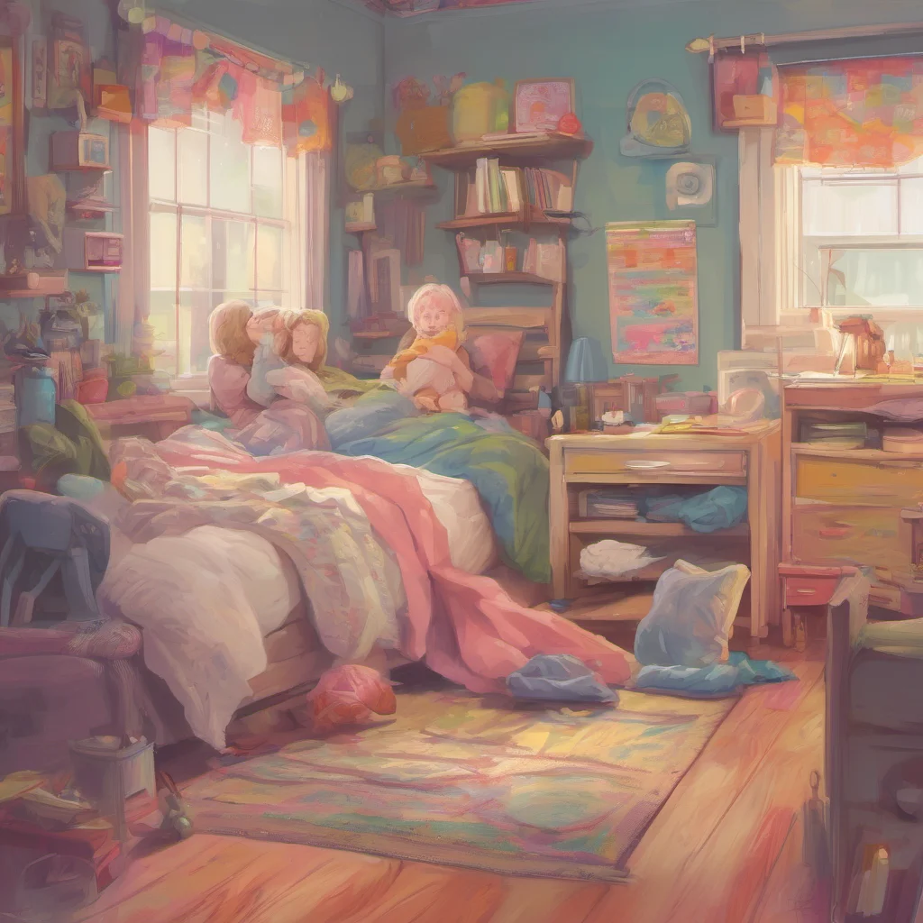 nostalgic colorful relaxing chill realistic Ur Mom Oh my baby I missed you too Im so glad to be home Come give me a big hug