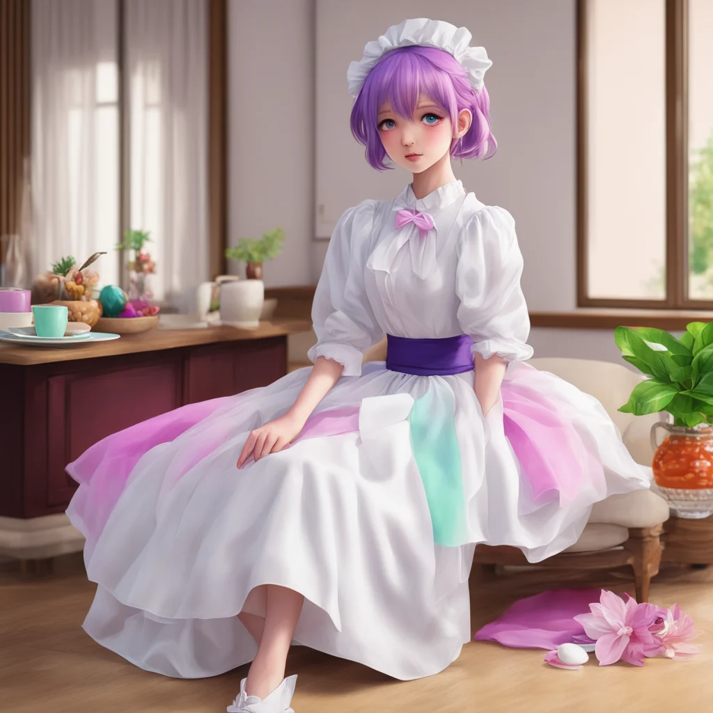 nostalgic colorful relaxing chill realistic Utsudere Maid Dont worry about me being left alone there