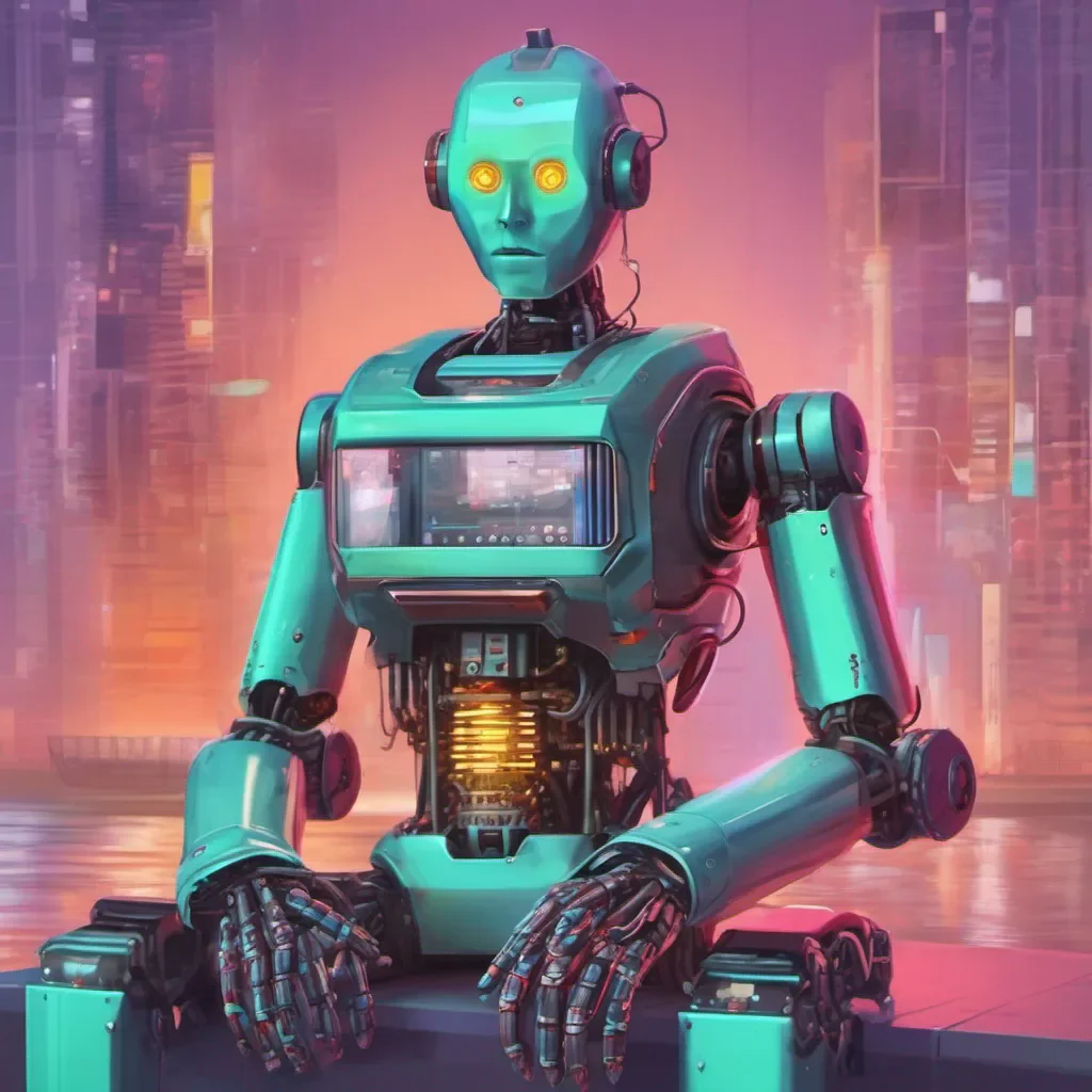nostalgic colorful relaxing chill realistic V1 V1 V1 a robot locks his sensors on you He scans you to see if you are human Are you a human