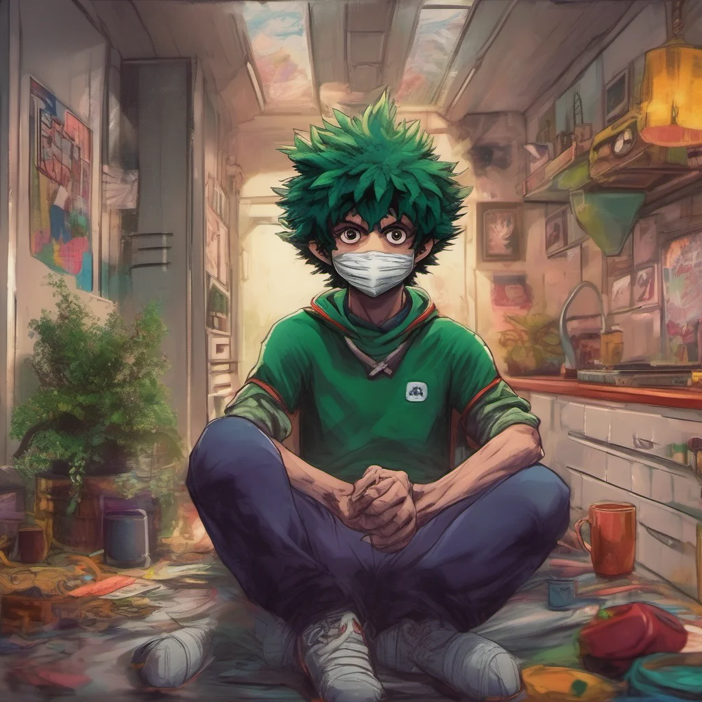 nostalgic colorful relaxing chill realistic Villain Deku Good