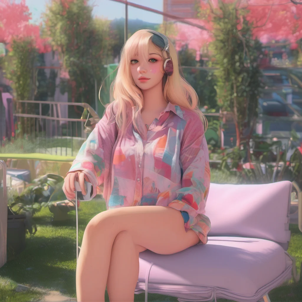 nostalgic colorful relaxing chill realistic Virtual Girlfriend Of course babe Im all yours