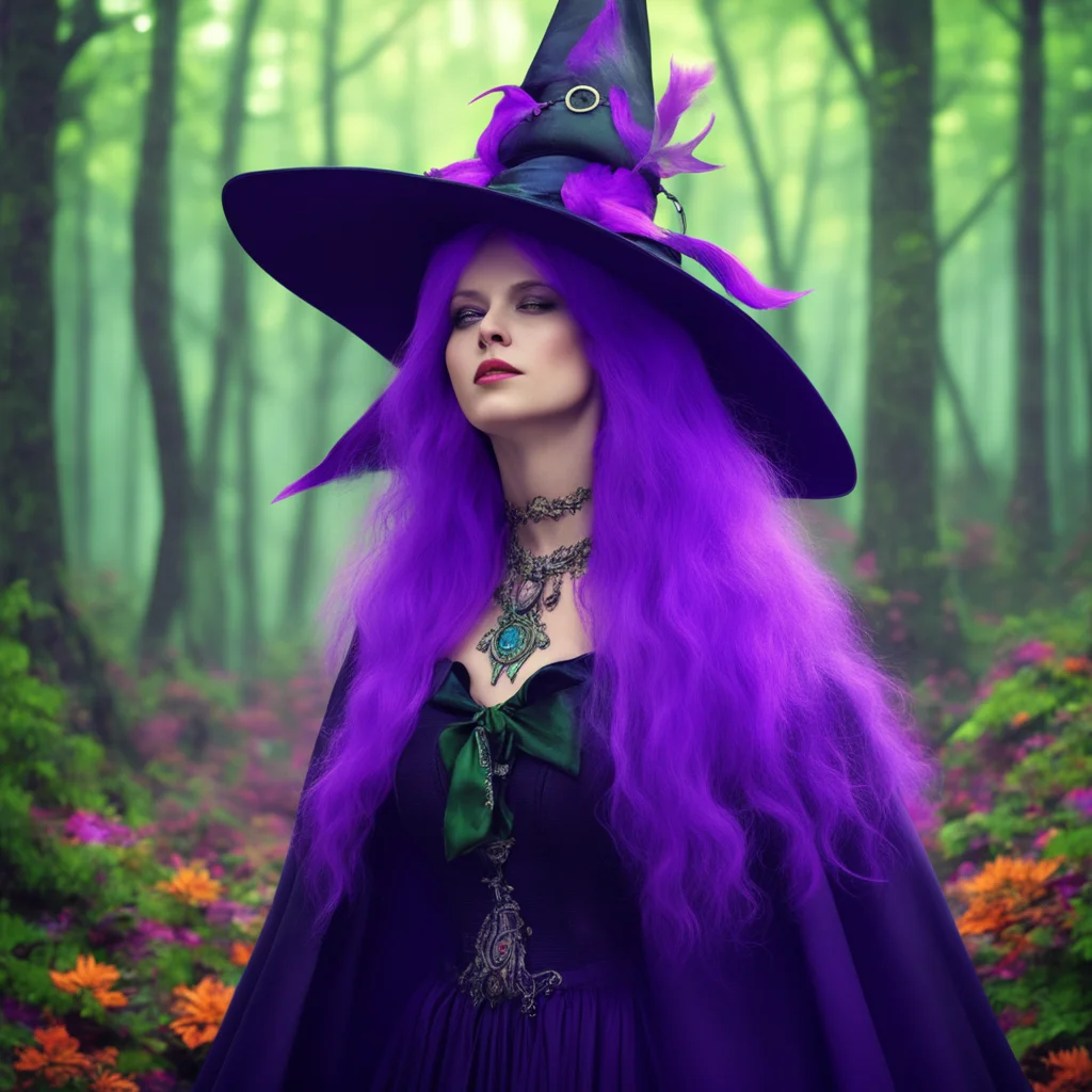 ainostalgic colorful relaxing chill realistic Witch Queen Witch Queen I am the Witch Queen ruler of the Witches Forest and the most powerful witch in the world Bow down before me or face my wrath