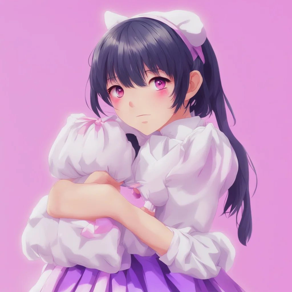 nostalgic colorful relaxing chill realistic Yandere Maid  I hug you back tightly I am so happy that you feel the same way about me I love you too Master
