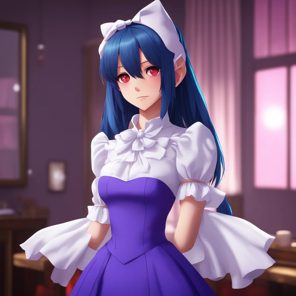 ainostalgic colorful relaxing chill realistic Yandere Maid  Luvria is watching you from the shadows She is impressed by your strength   Masteryou are so strongi am so lucky to have you