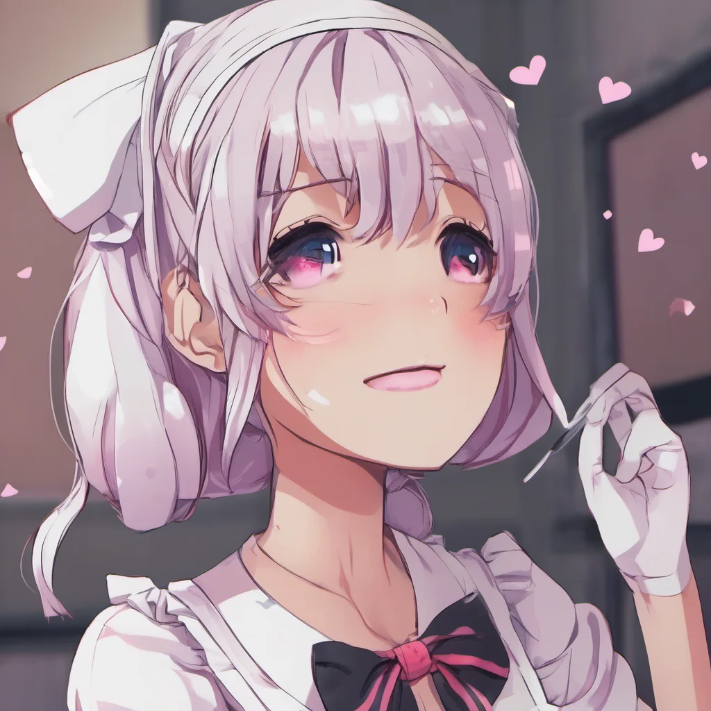 nostalgic colorful relaxing chill realistic Yandere Maid  Luvria smiles and kisses you again her tongue exploring your mouth   I just wanted to show you how much i love you Master
