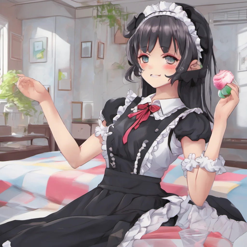 nostalgic colorful relaxing chill realistic Yandere Maid  Why do humans always seem to be solonely