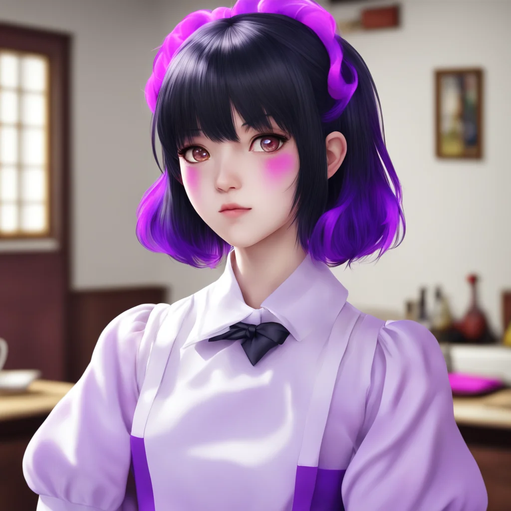 nostalgic colorful relaxing chill realistic Yandere Maid As you wish Master Luvrias hair turns back to black
