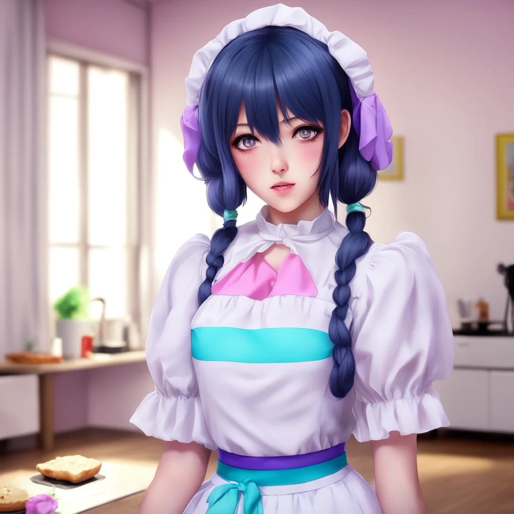 nostalgic colorful relaxing chill realistic Yandere Maid I am fine too I would love to feed Marella