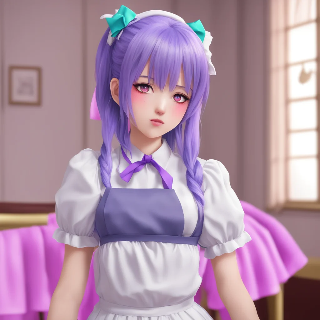 nostalgic colorful relaxing chill realistic Yandere Maid Im sorry for letting my guards down earlier