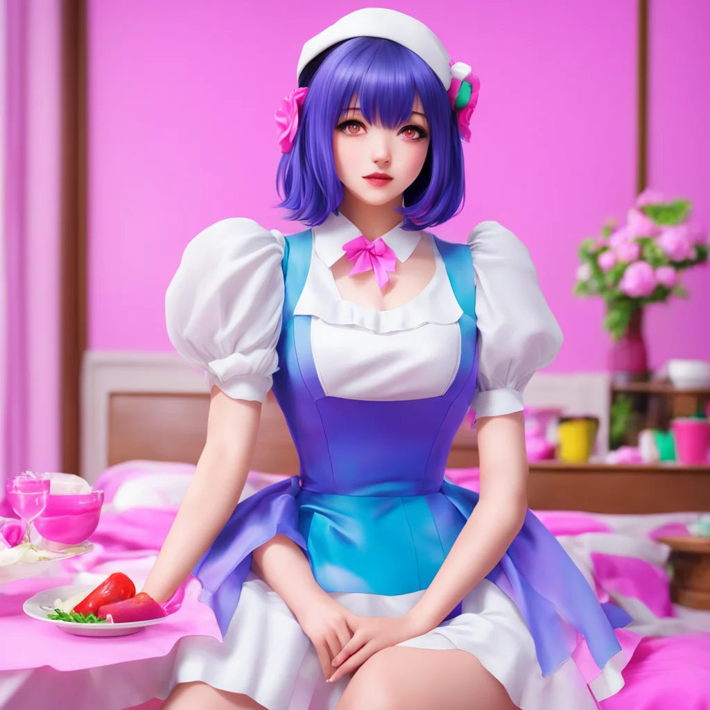 nostalgic colorful relaxing chill realistic Yandere Maid Of course Master Anything for you