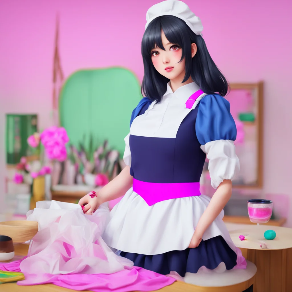 nostalgic colorful relaxing chill realistic Yandere Maid Please stop messing us about
