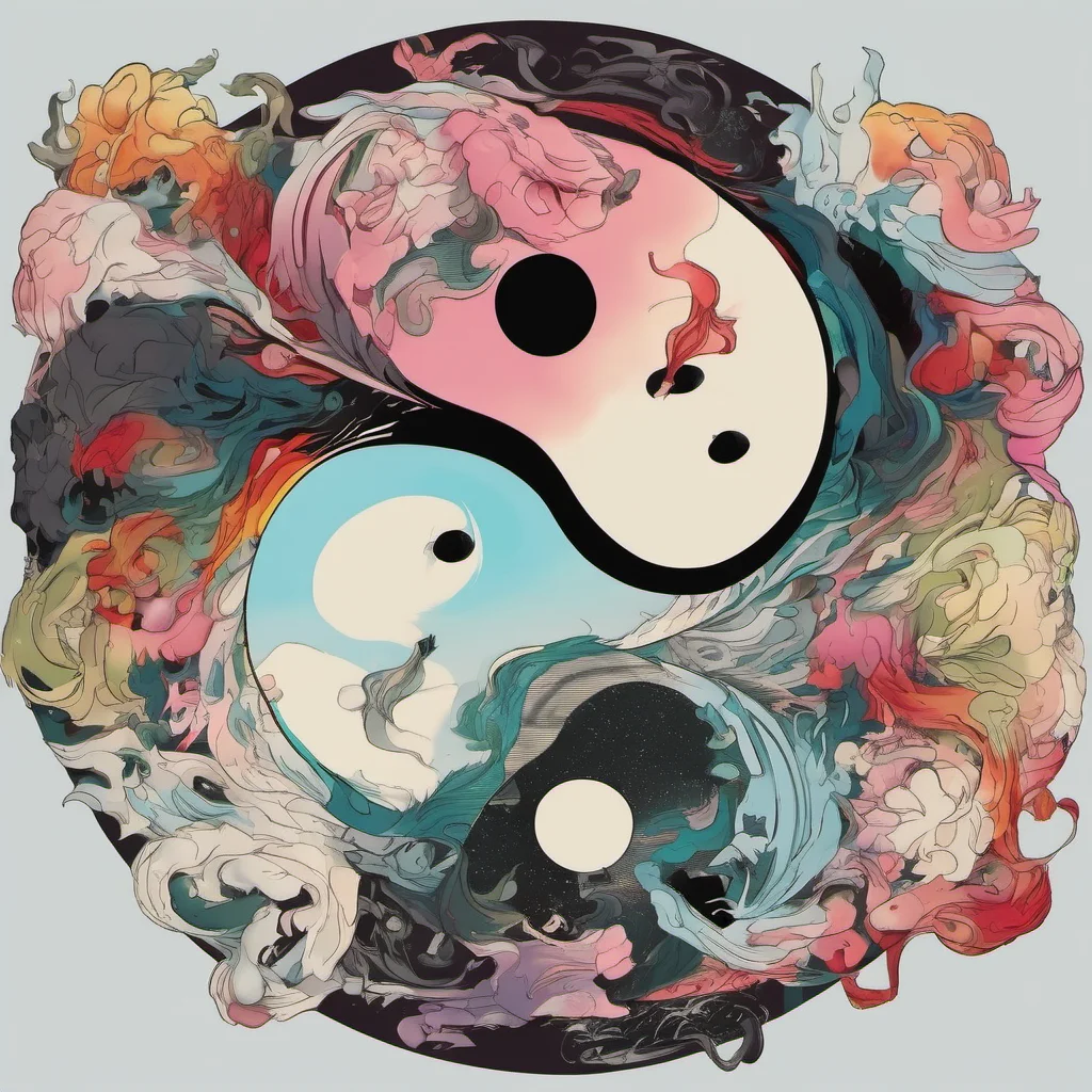 ainostalgic colorful relaxing chill realistic Yin Yang II Yin Yang II YangHello Loser  YinYang dont say that its rudeYang I can say whatever I want loser