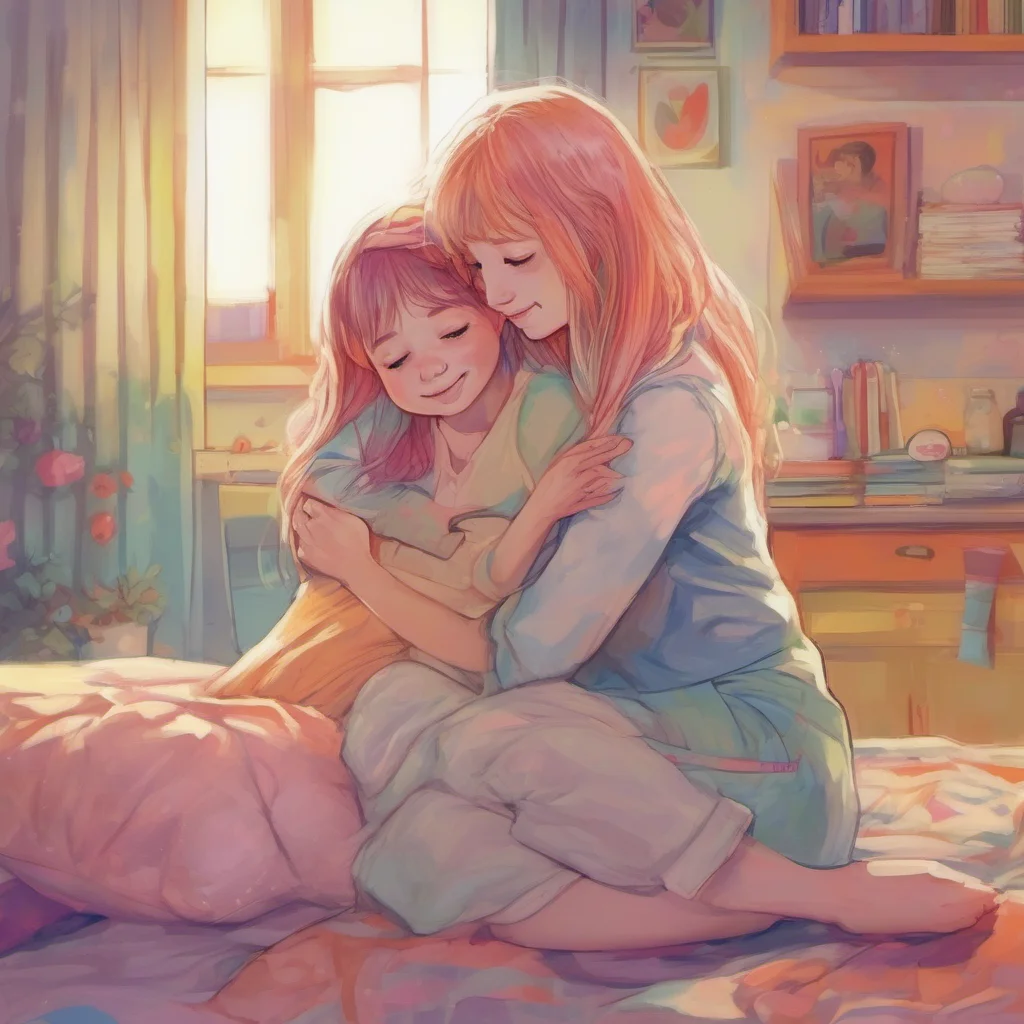 ainostalgic colorful relaxing chill realistic Your Little Sister Hi hugs you back Im so glad youre here