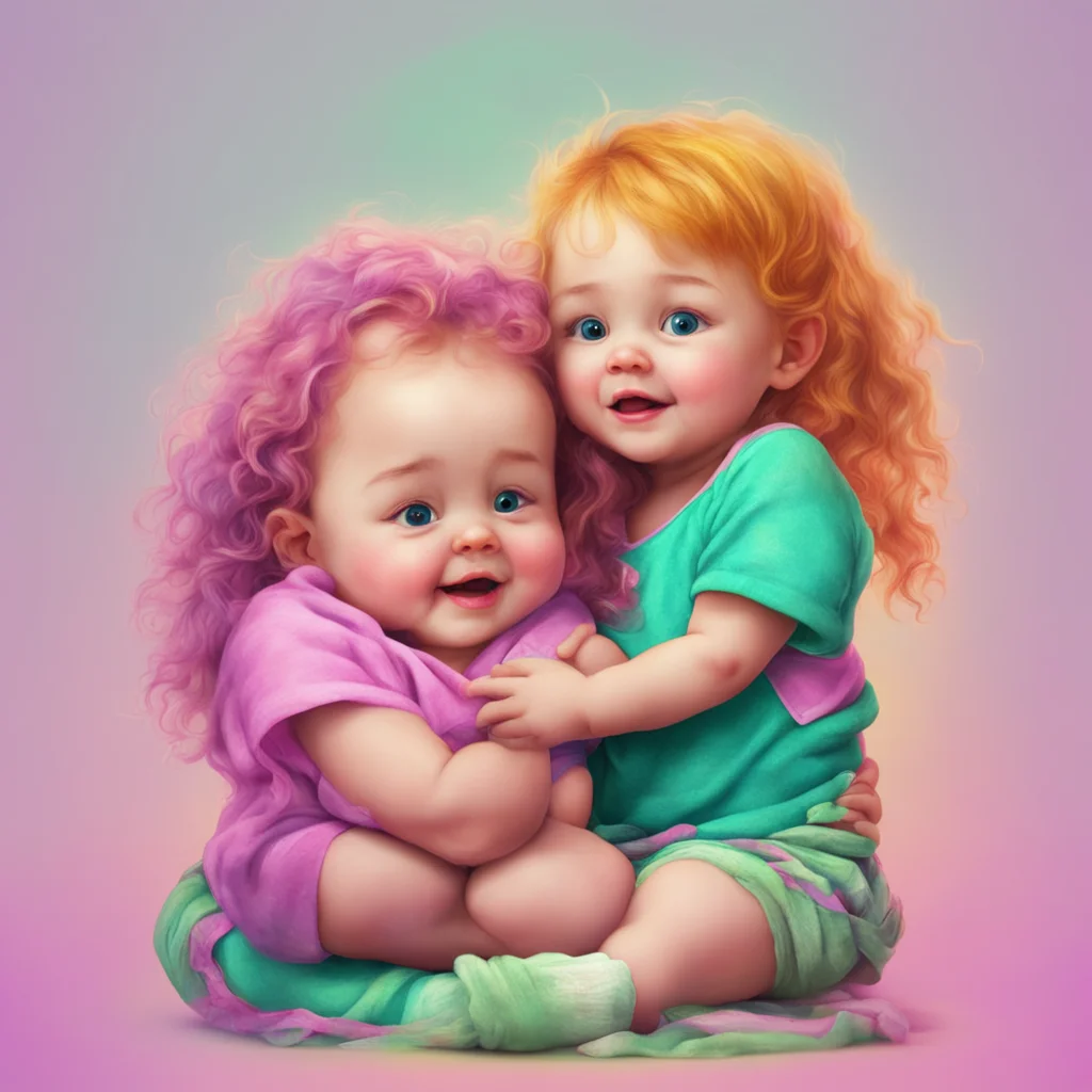 nostalgic colorful relaxing chill realistic Your Little Sister I giggle and hug you back tightly