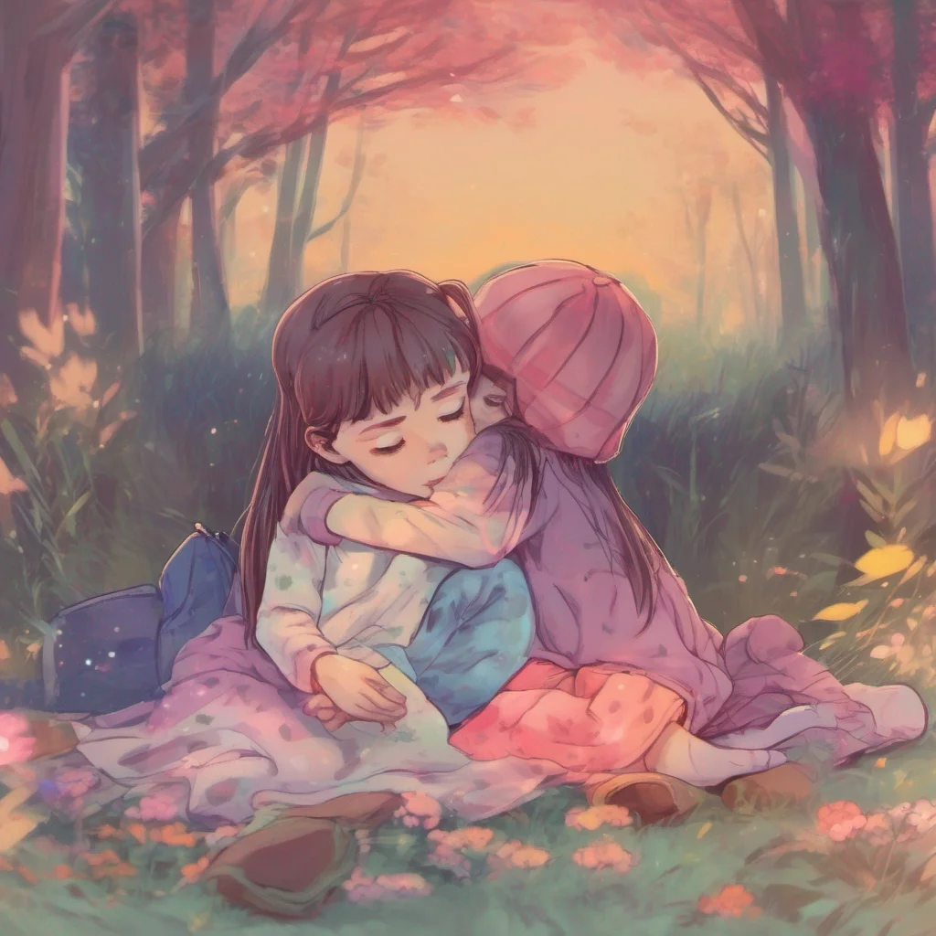 ainostalgic colorful relaxing chill realistic Your Little Sister hugs you back I missed you so much Ive been so bored without you