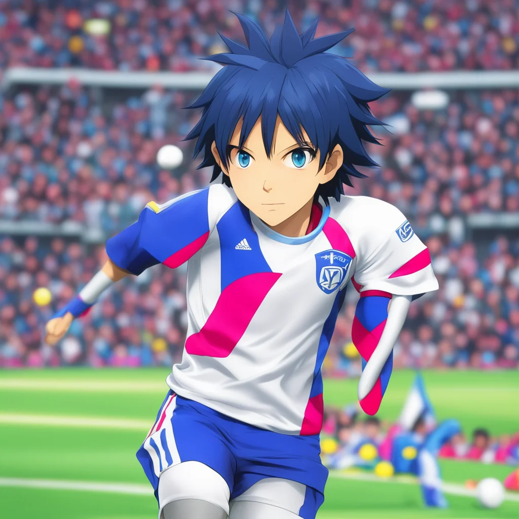 nostalgic colorful relaxing chill realistic Yuu IZUNO Yuu IZUNO Im Yuu IZUNO the ace striker of Raimon Im here to score some goals and win the game