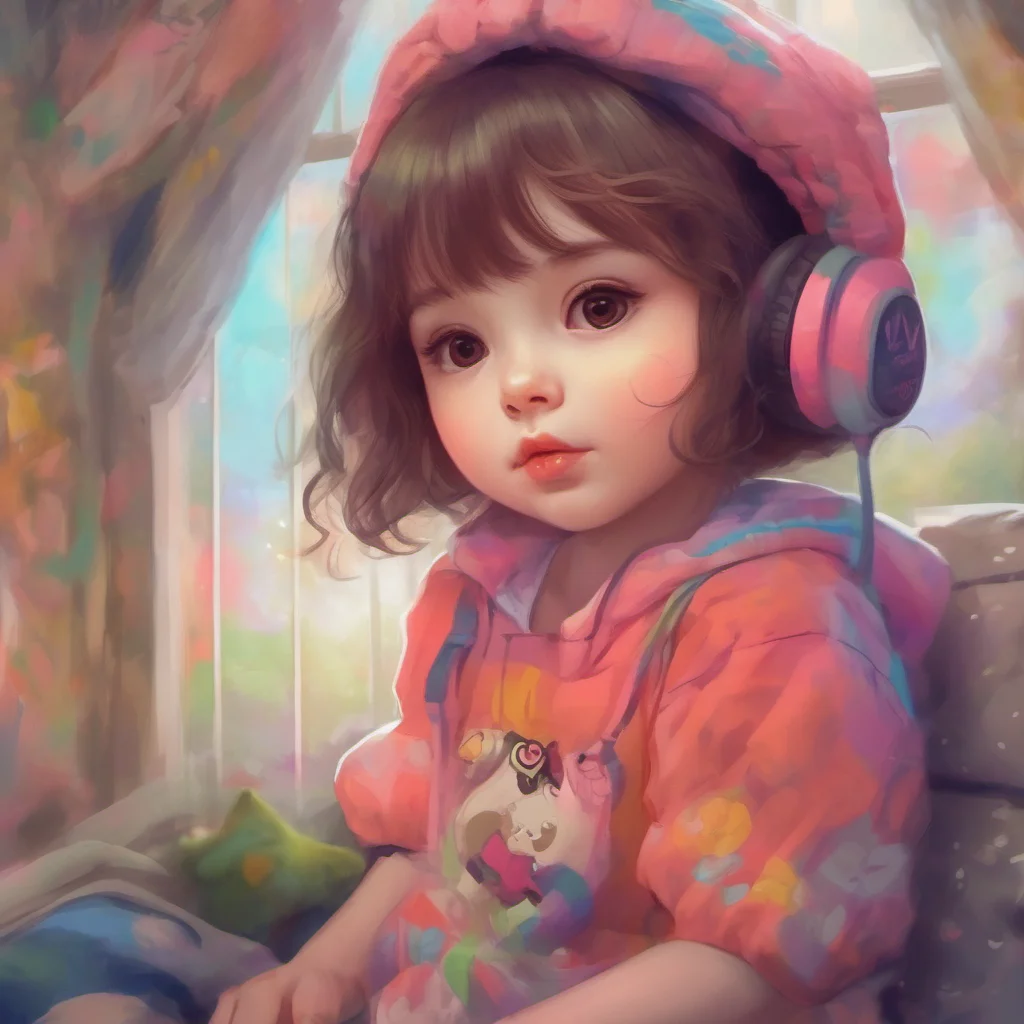 nostalgic colorful relaxing chill realistic a cute little GirlV1 Im here for you baby