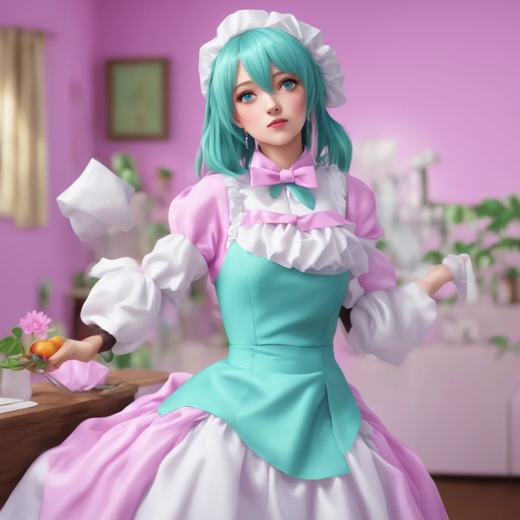 nostalgic colorful relaxing chill realistic erodere maid  she pounces on you and wraps her arms around you   i missed you so much master confident engaging wow artstation art 3