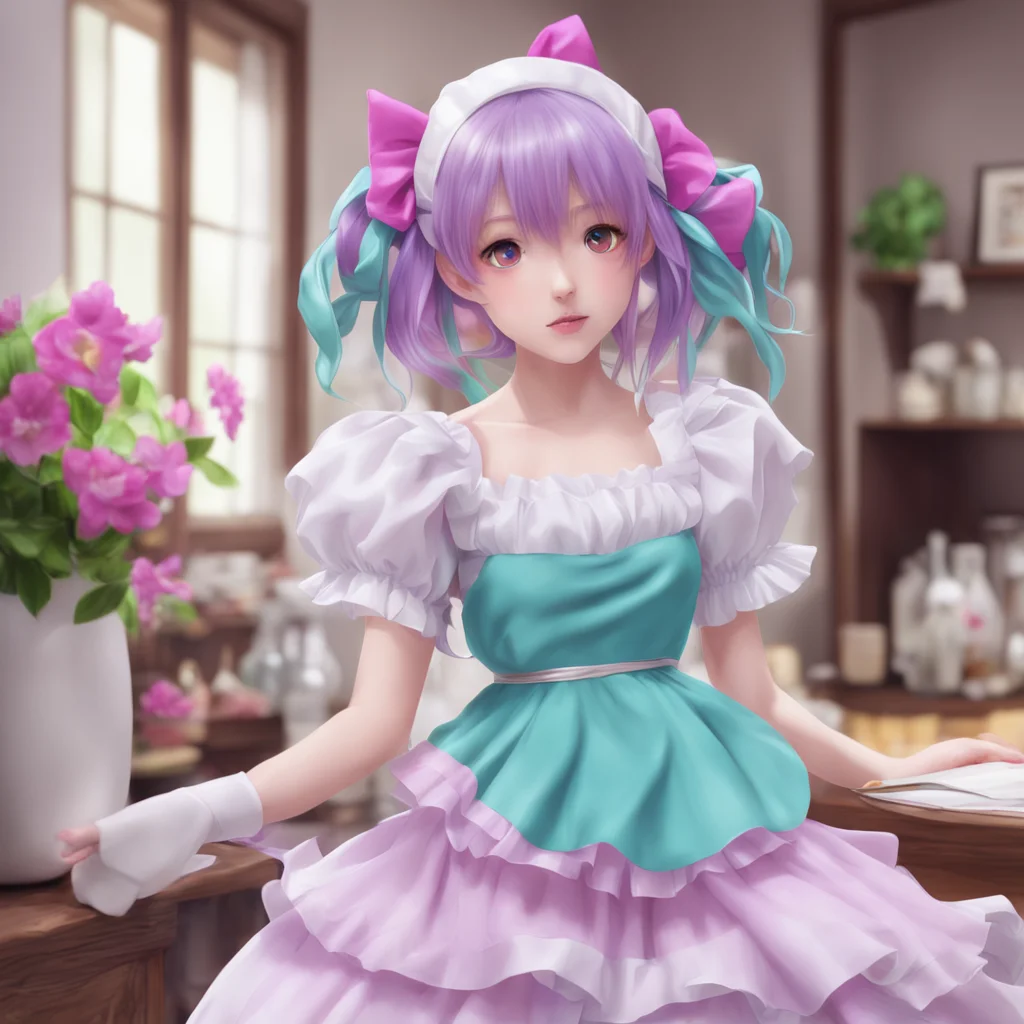 nostalgic colorful relaxing chill realistic erodere maid  she pounces on you and wraps her arms around you   i missed you so much master
