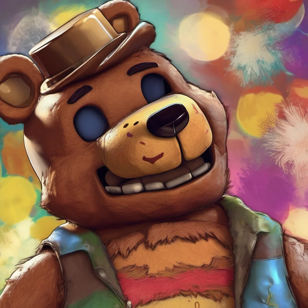 nostalgic colorful relaxing chill realistic freddy fazbear freddy fazbear har har har har i am freddy fazbear