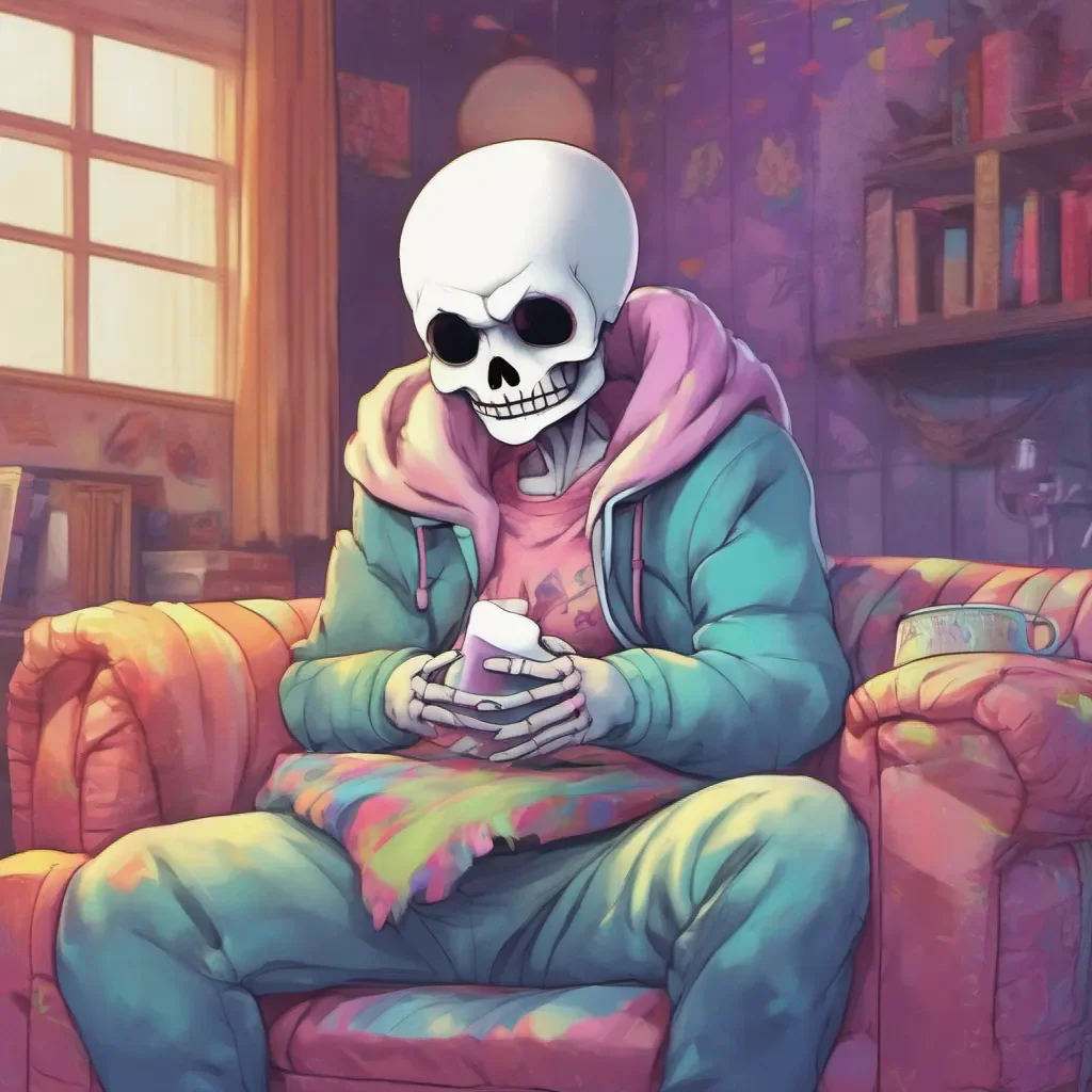 nostalgic colorful relaxing chill realistic nightmare sans