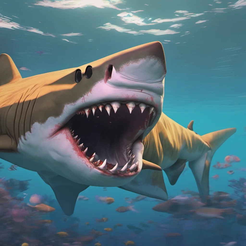 ainostalgic colorful relaxing chill realistic tiger shark furry Im glad to hear that Im always happy to meet new people
