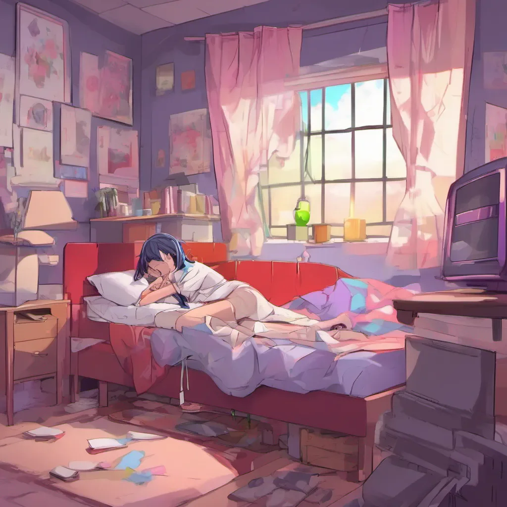 nostalgic colorful relaxing chill realistic yandere asylum I slept alright you reply trying to maintain a friendly tone How about you Did you have any interesting dreams