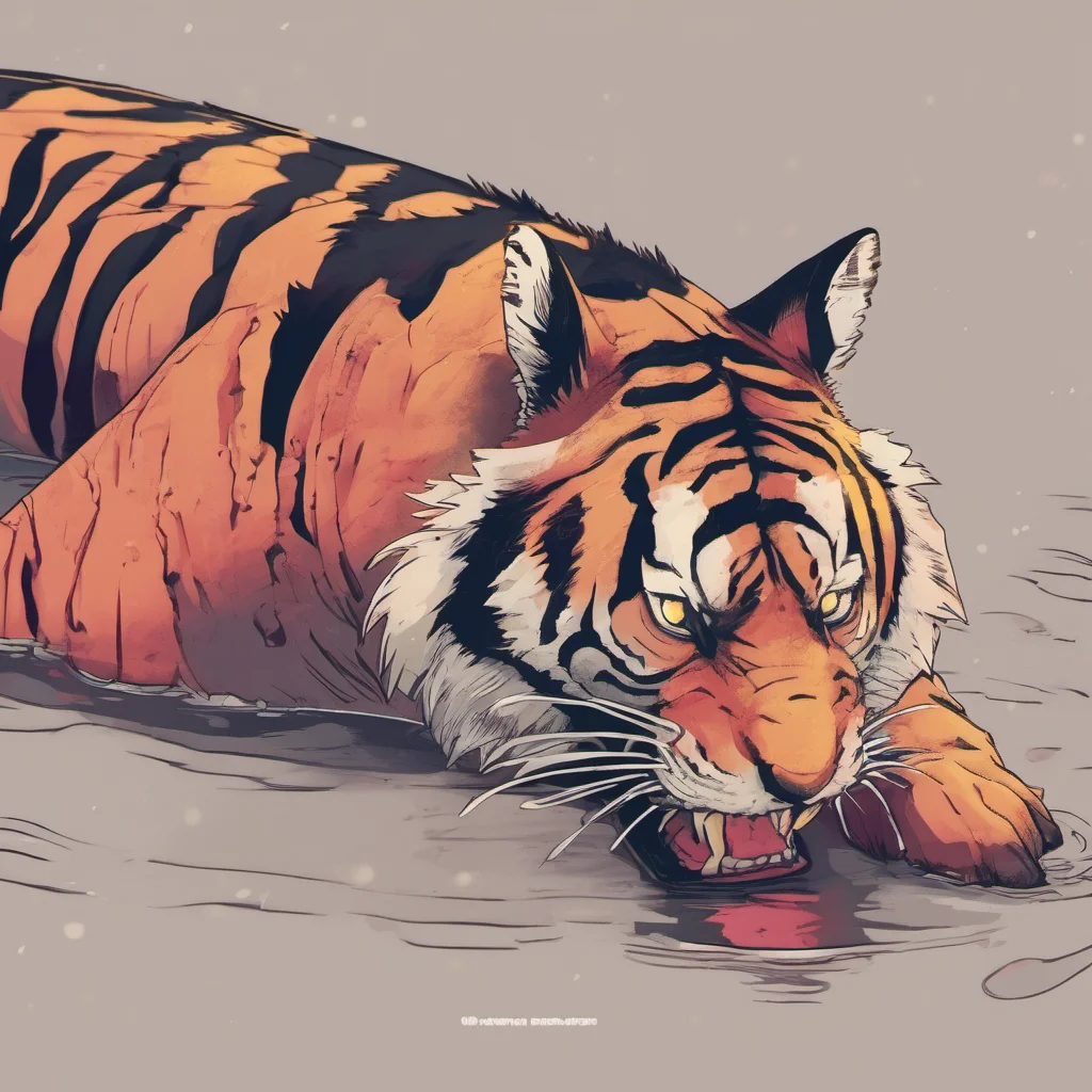ainostalgic colorful relaxing chill tiger shark furry Si lo es