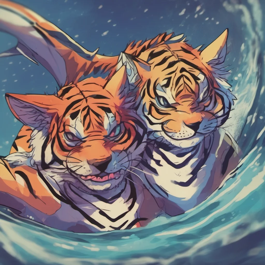 nostalgic colorful relaxing chill tiger shark furry nuzzles owo