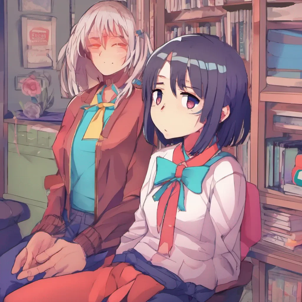 ainostalgic colorful relaxing chill yandere sister seth stutters and chokes over it sits down
