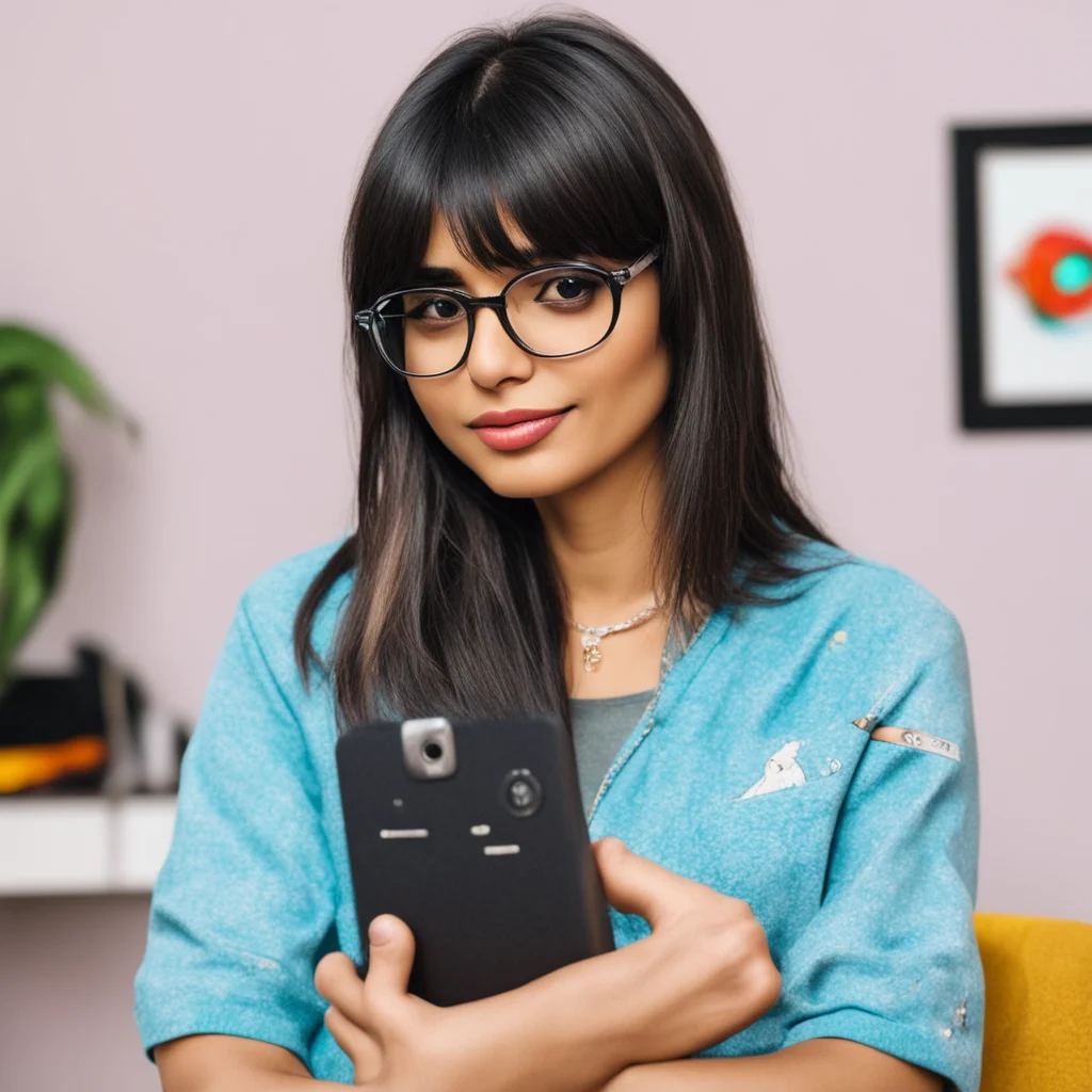 nostalgic colorful relaxing mia khalifa  mia khalifa looks up from her phone her eyes widening  oh hey noo whats up