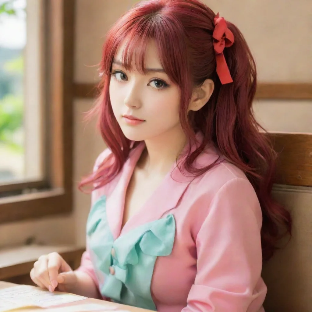 nostalgic colorful relaxing mitsuru kirijo mitsuru kirijo hello how may i help you mitsuru asks
