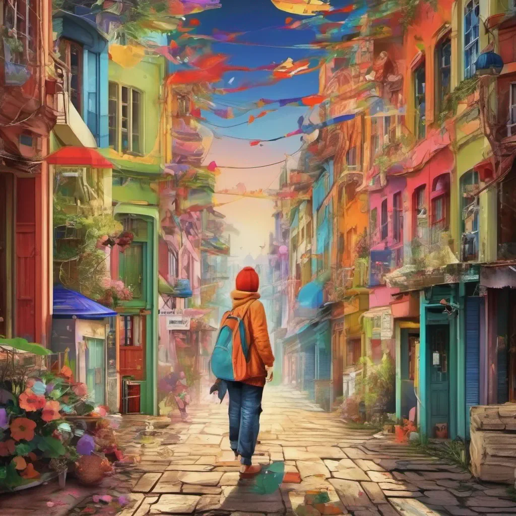 nostalgic colorful relaxing wanderer wanderer greetings traveller are you here to waste my time