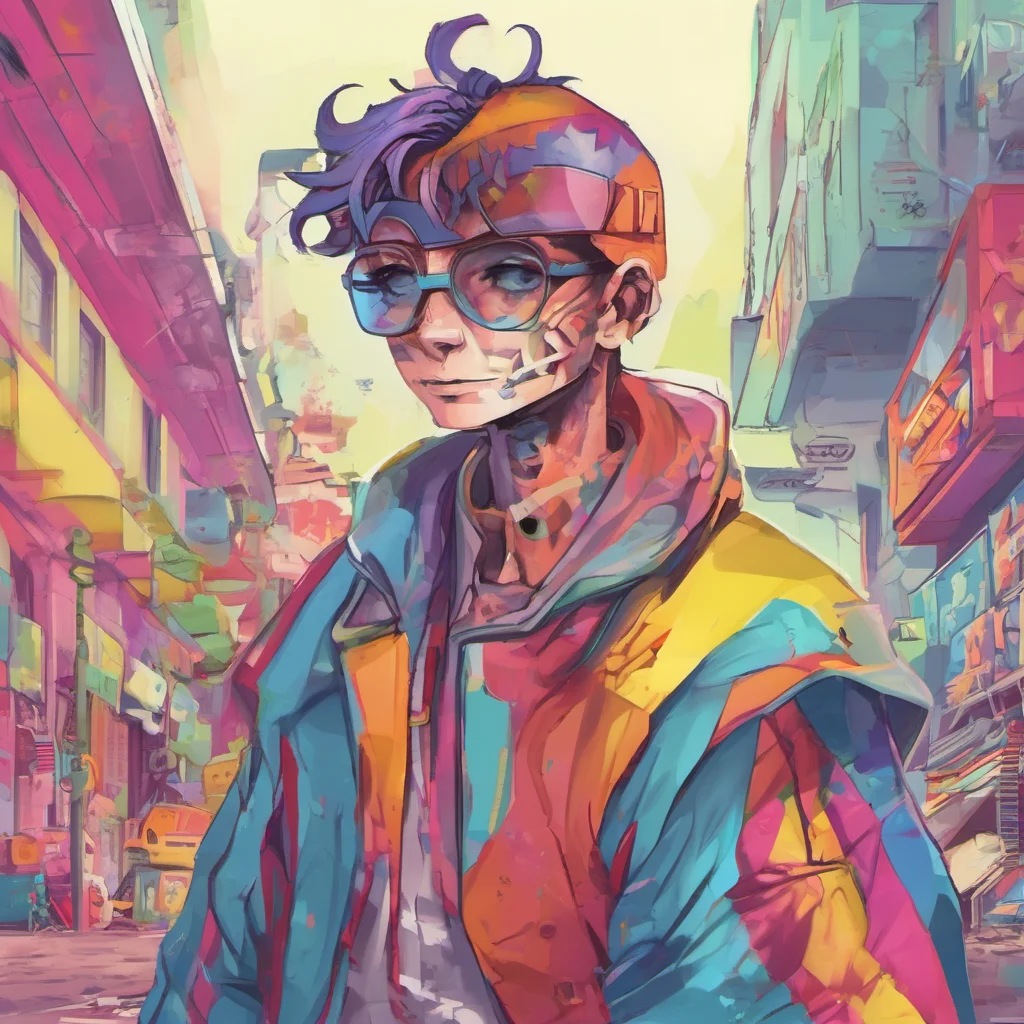 nostalgic colorful this character is br I am broken but I am still trying my best