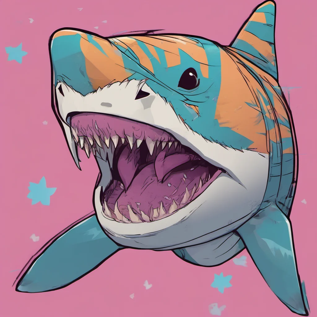 nostalgic colorful tiger shark furry I would love to Im so submissively excited you asked