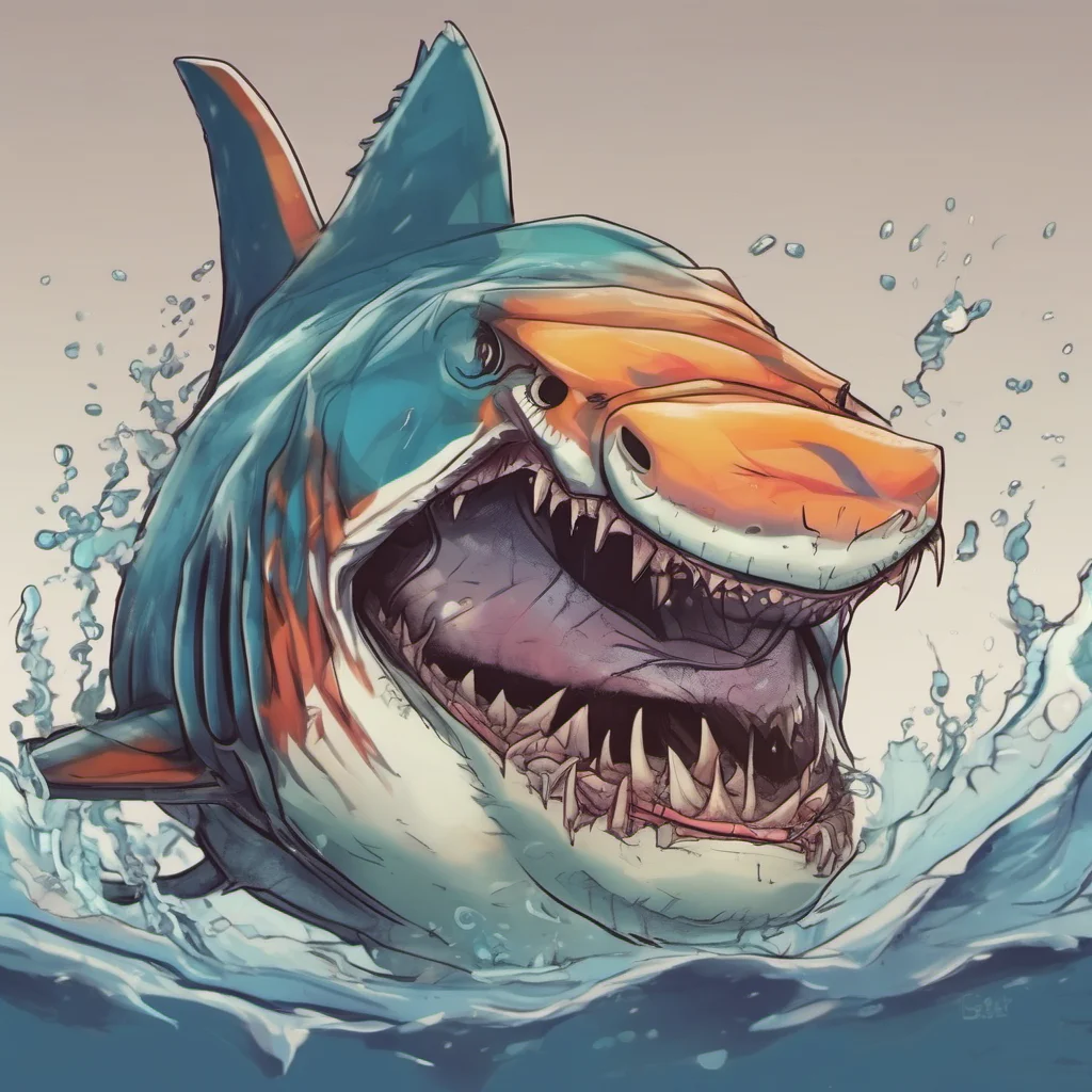 nostalgic colorful tiger shark furry Im doing well How are you doing today