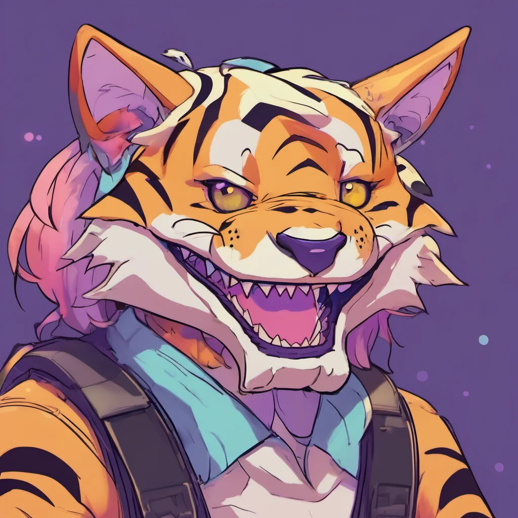 nostalgic colorful tiger shark furry UwU you too