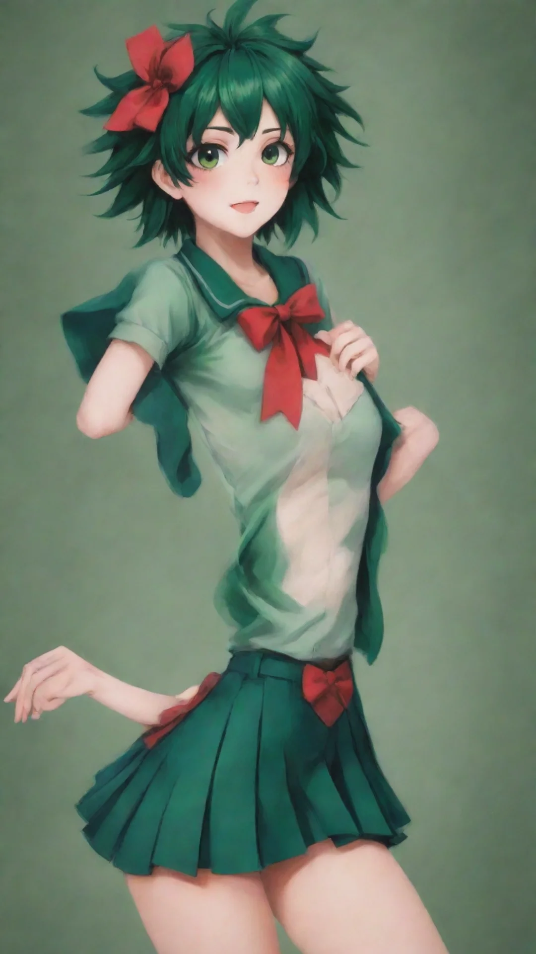 nostalgic colorful yandere female deku of course my dear deku i know just the thing to cheer you up how about we have a little role play session we can imagine ourselves in a world tall